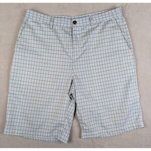 Adidas Golf 34x11 Mens Short Performance Athletic Plaid‎ Casual